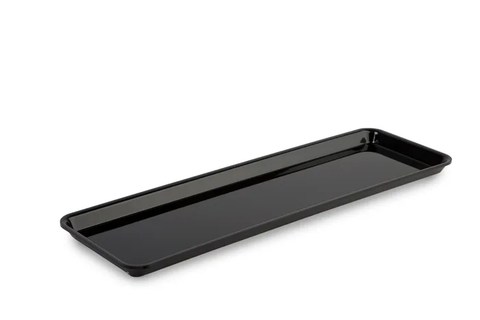 Polümetüülmetakrülaadist GN 2/4 20 mm Plexi nõu Must